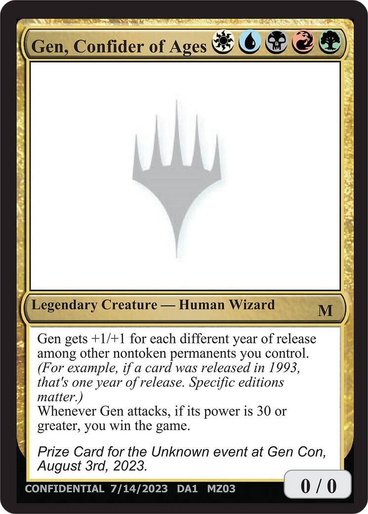 Gen, Confider of Ages [Mystery Booster] | Empire Gaming NC