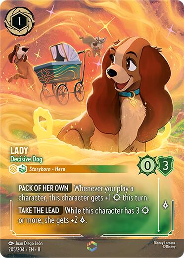 Lady - Decisive Dog (Enchanted) (205/204) [Reign of Jafar] | Empire Gaming NC