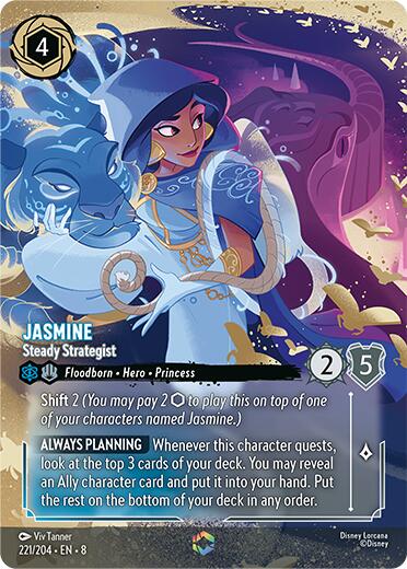 Jasmine - Steady Strategist (Enchanted) (221/204) [Reign of Jafar] | Empire Gaming NC