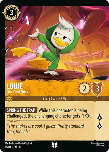 Louie - One Cool Duck (Cold Foil) (1/204) [Reign of Jafar] | Empire Gaming NC