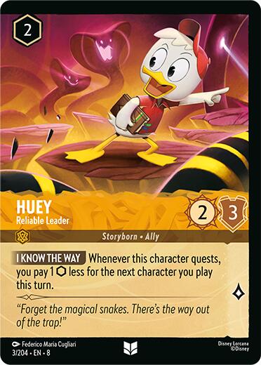 Huey - Reliable Leader (Cold Foil) (3/204) [Reign of Jafar] | Empire Gaming NC
