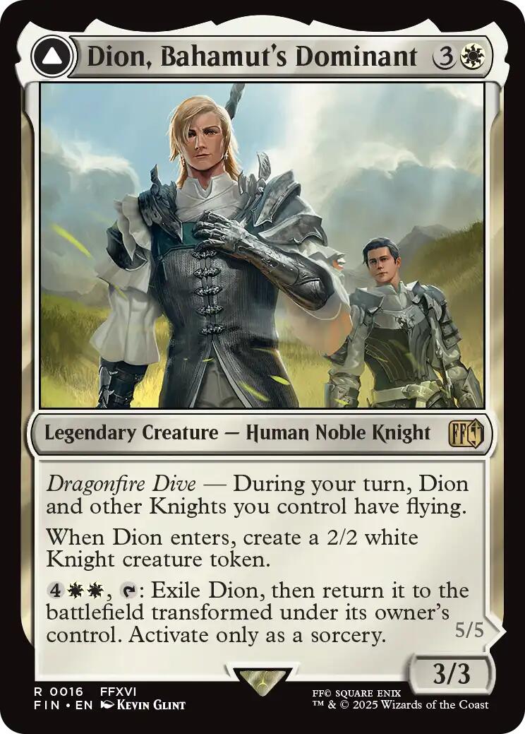 Dion, Bahamut's Dominant // Bahamut, Warden of Light [FINAL FANTASY] | Empire Gaming NC