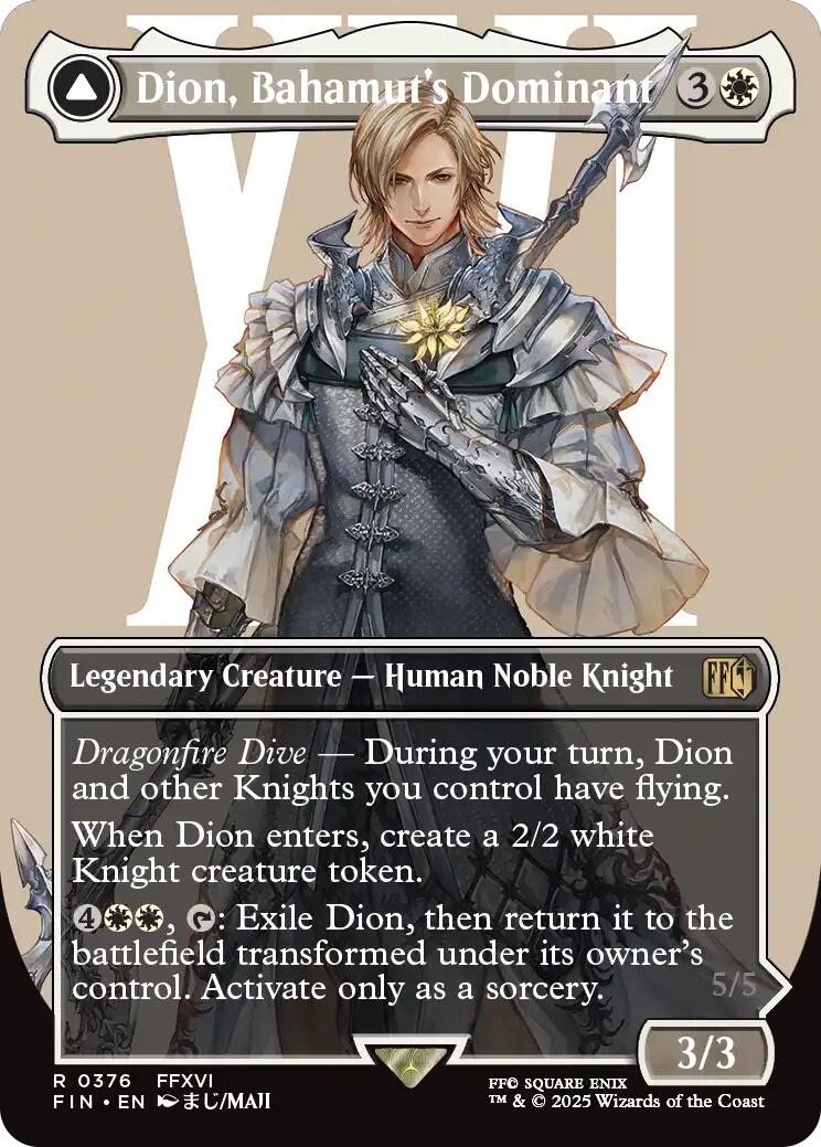 Dion, Bahamut's Dominant // Bahamut, Warden of Light (Borderless) [FINAL FANTASY] | Empire Gaming NC