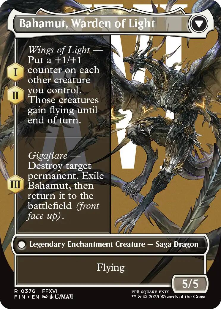 Dion, Bahamut's Dominant // Bahamut, Warden of Light (Borderless) [FINAL FANTASY] | Empire Gaming NC