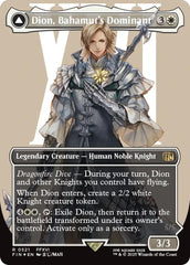 Dion, Bahamut's Dominant // Bahamut, Warden of Light (Borderless) (Surge Foil) [FINAL FANTASY] | Empire Gaming NC