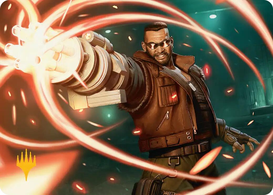 Barret Wallace Art Card (Gold-Stamped Planeswalker Symbol) [FINAL FANTASY Art Series] | Empire Gaming NC