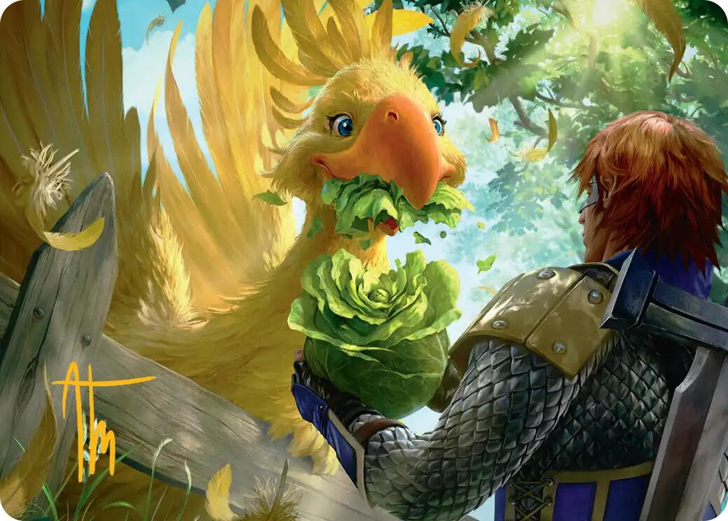 Gysahl Greens Art Card (Gold-Stamped Signature) [FINAL FANTASY Art Series] | Empire Gaming NC
