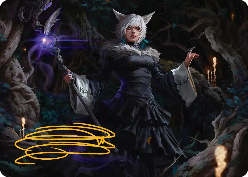 Y'shtola, Night's Blessed Art Card (21) (Gold-Stamped Signature) [FINAL FANTASY Art Series] | Empire Gaming NC