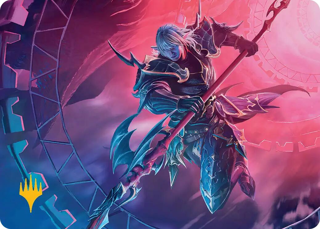 Estinien Varlineau Art Card (Gold-Stamped Planeswalker Symbol) [FINAL FANTASY Art Series] | Empire Gaming NC