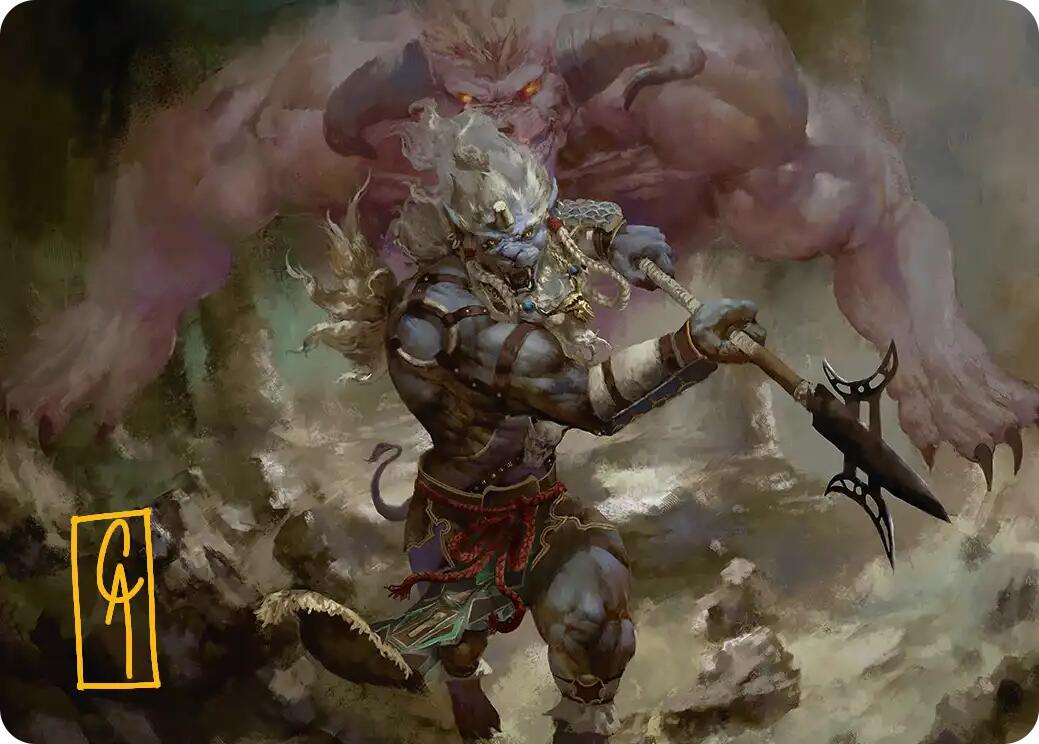 Kimahri, Valiant Guardian Art Card (Gold-Stamped Signature) [FINAL FANTASY Art Series] | Empire Gaming NC