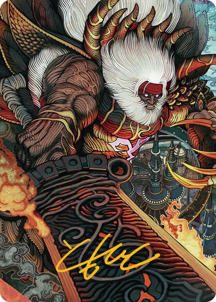 Braska's Final Aeon Art Card (Gold-Stamped Signature) [FINAL FANTASY Art Series] | Empire Gaming NC