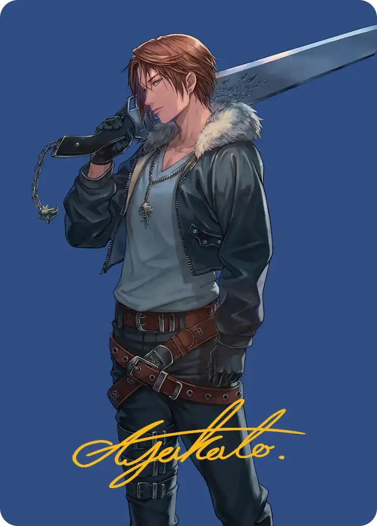 Squall, SeeD Mercenary Art Card (Gold-Stamped Signature) [FINAL FANTASY Art Series] | Empire Gaming NC