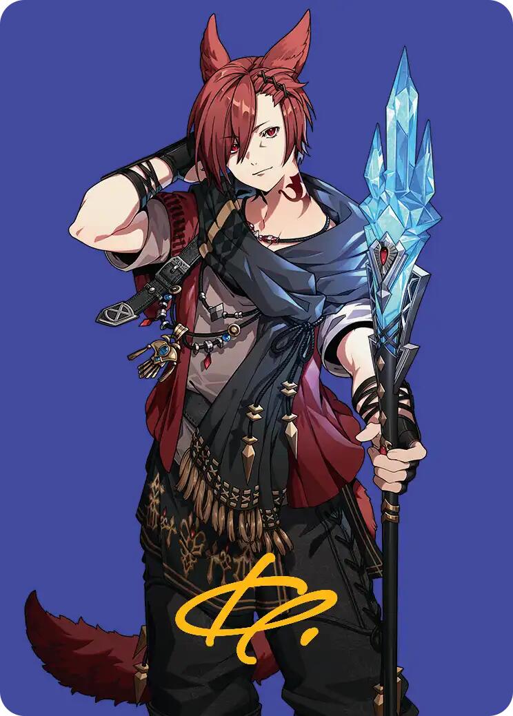 G'raha Tia, Scion Reborn Art Card (51) (Gold-Stamped Signature) [FINAL FANTASY Art Series] | Empire Gaming NC
