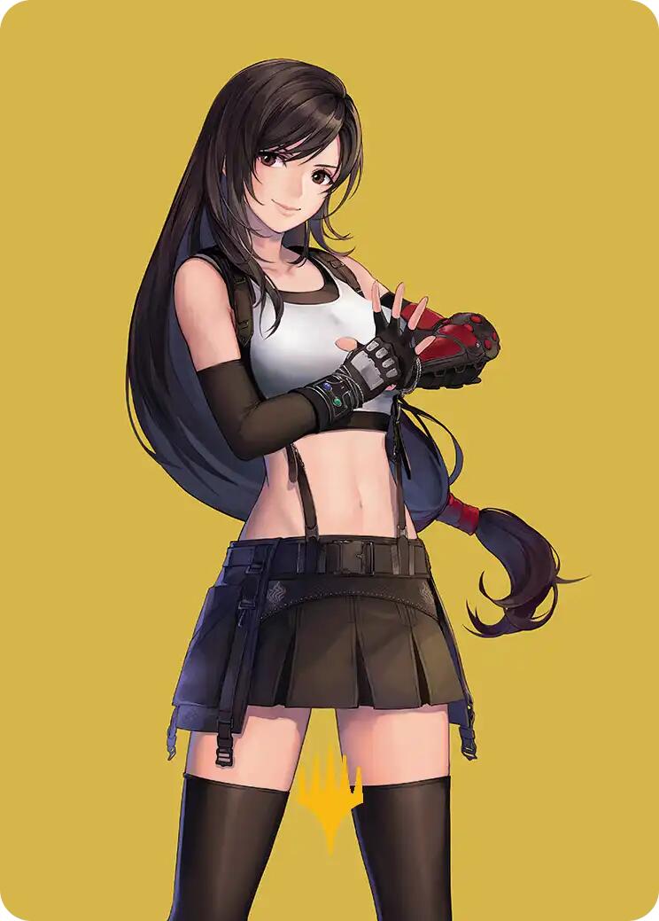 Tifa, Martial Artist Art Card (Gold-Stamped Planeswalker Symbol) [FINAL FANTASY Art Series] | Empire Gaming NC