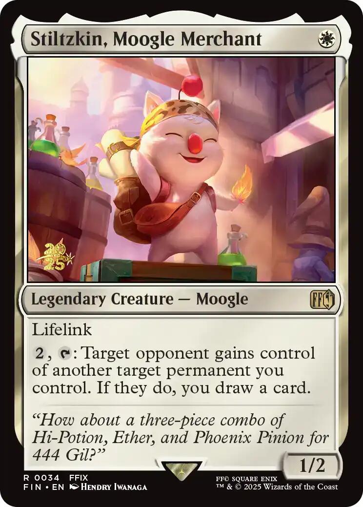 Stiltzkin, Moogle Merchant [FINAL FANTASY Prerelease Promo] | Empire Gaming NC