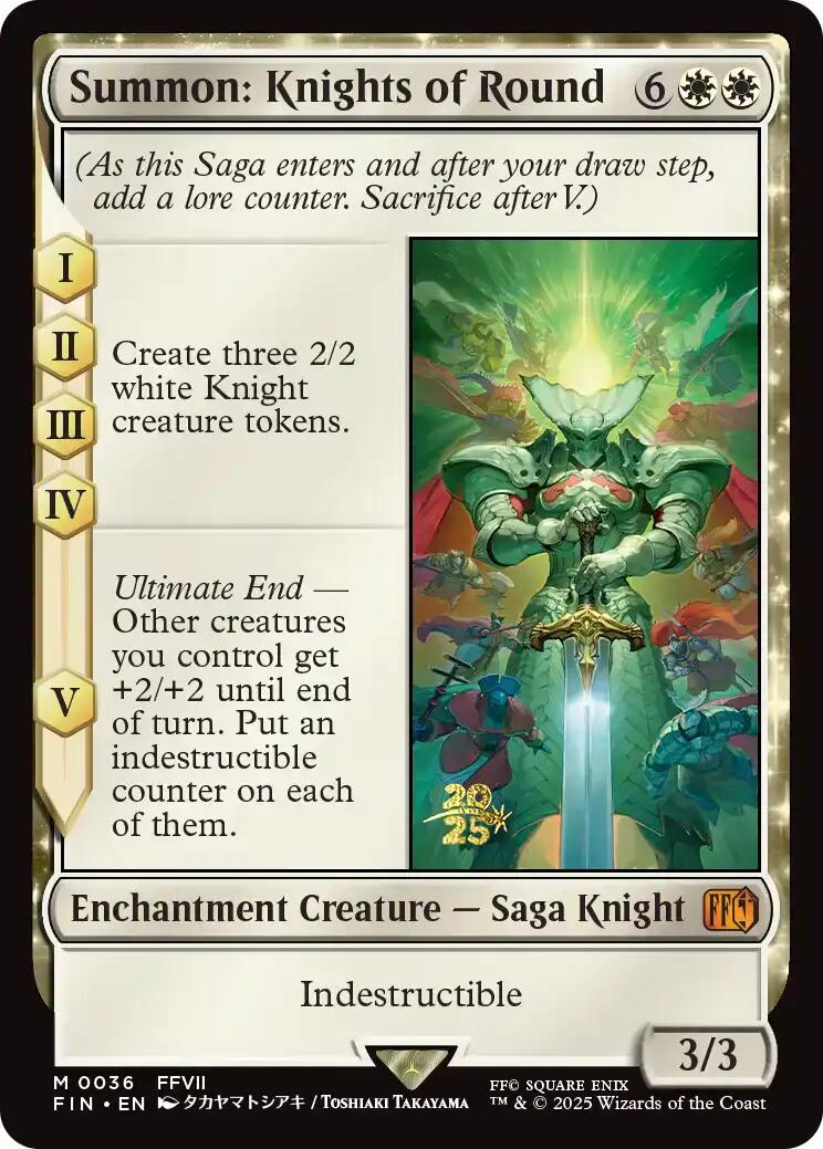 Summon: Knights of Round [FINAL FANTASY Prerelease Promo] | Empire Gaming NC