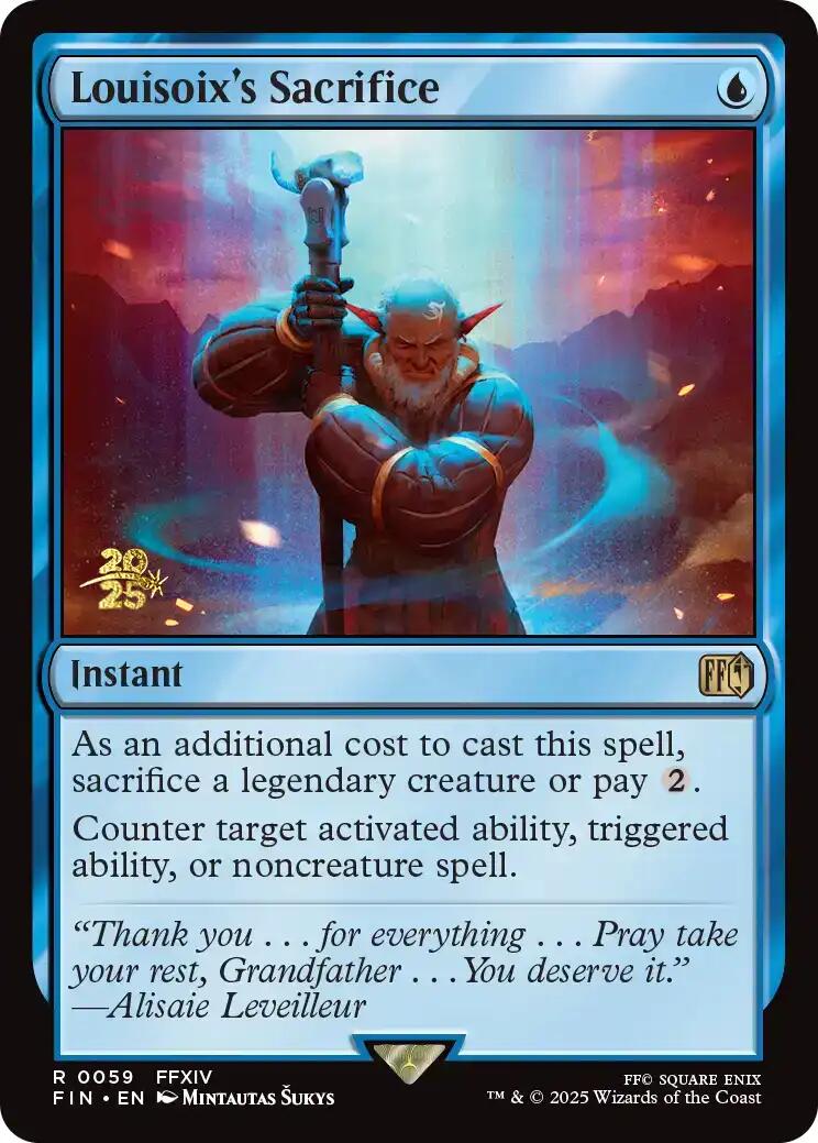 Louisoix's Sacrifice [FINAL FANTASY Prerelease Promo] | Empire Gaming NC