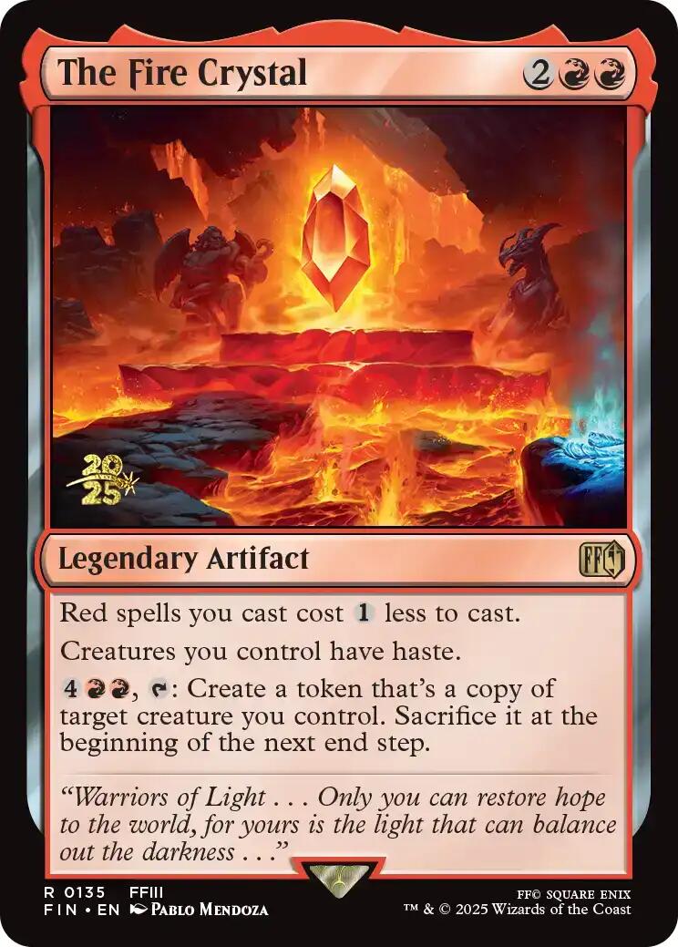 The Fire Crystal [FINAL FANTASY Prerelease Promo] | Empire Gaming NC
