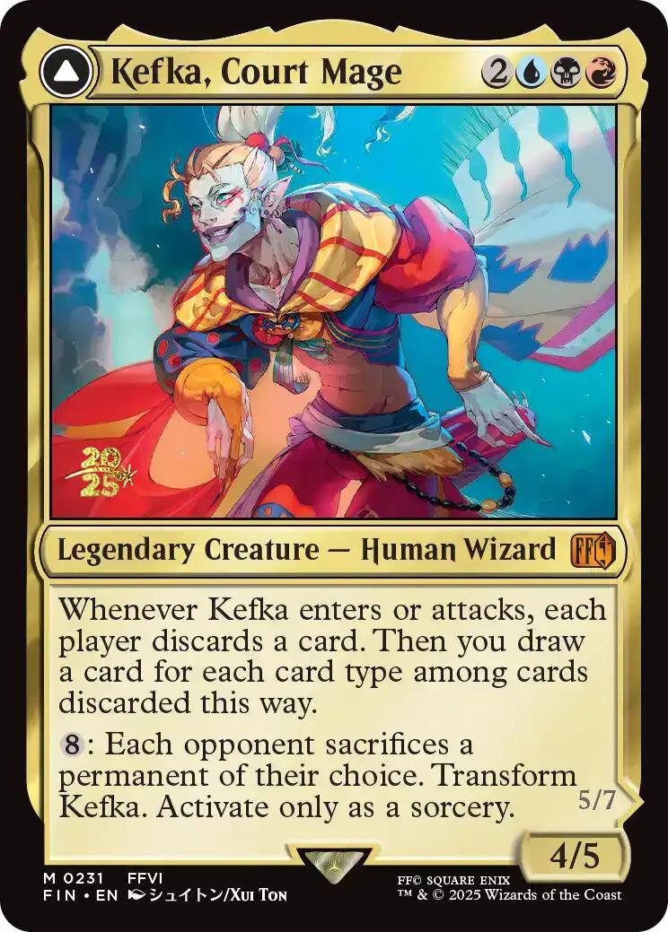 Kefka, Court Mage // Kefka, Ruler of Ruin [FINAL FANTASY Prerelease Promo] | Empire Gaming NC