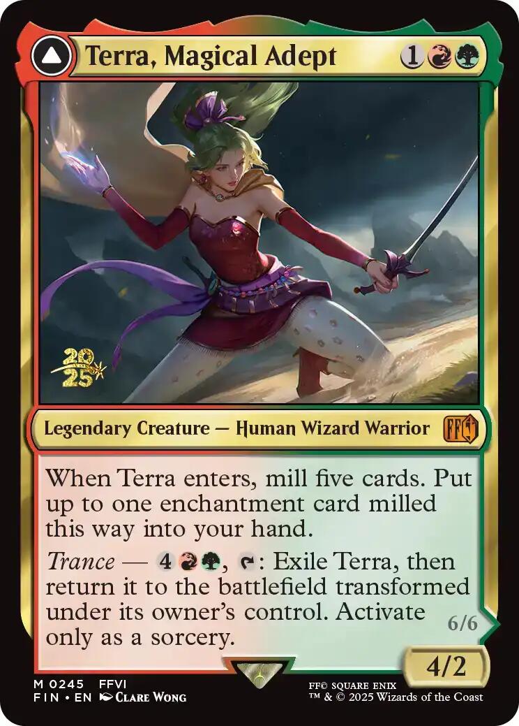 Terra, Magical Adept // Esper Terra [FINAL FANTASY Prerelease Promo] | Empire Gaming NC