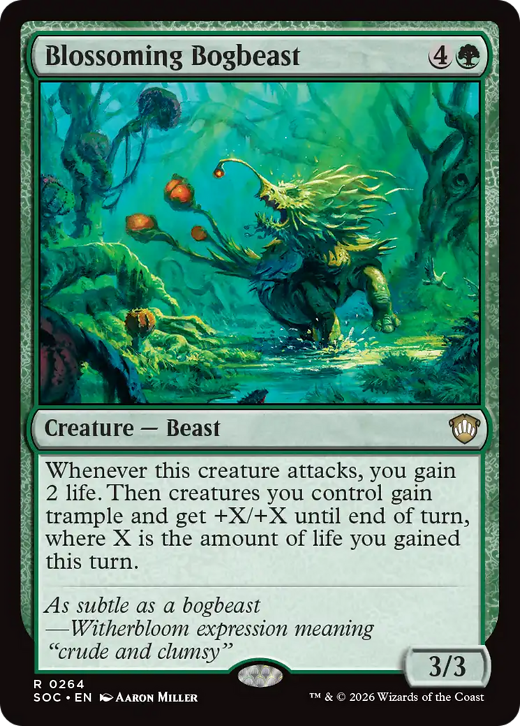 Blossoming Bogbeast [Secrets of Strixhaven Commander] | Empire Gaming NC