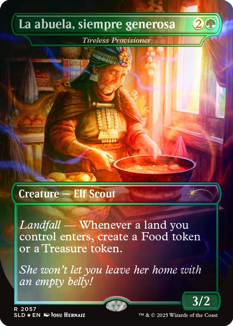 La abuela, siempre generosa - Tireless Provisioner (Rainbow Foil) [Secret Lair Drop Series] | Empire Gaming NC