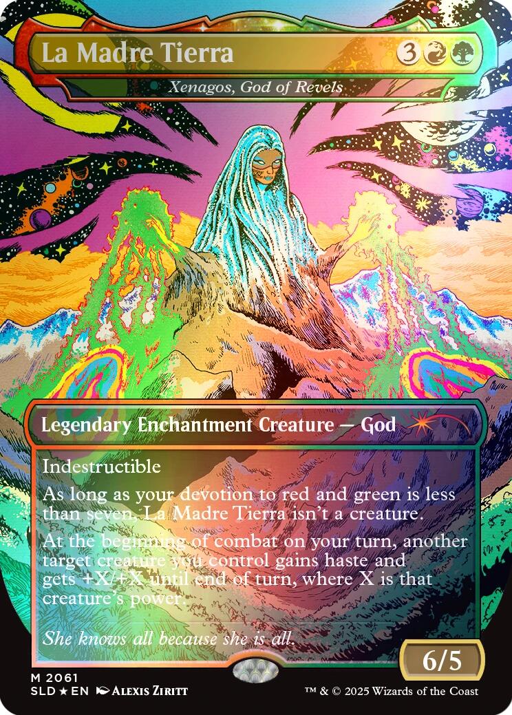 La Madre Tierra - Xenagos, God of Revels (Rainbow Foil) [Secret Lair Drop Series] | Empire Gaming NC