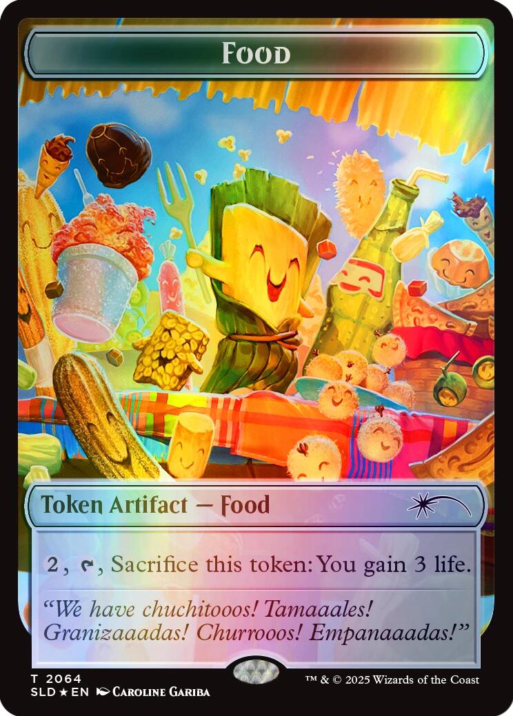 Food Token (2064) (Rainbow Foil) [Secret Lair Drop Series] | Empire Gaming NC