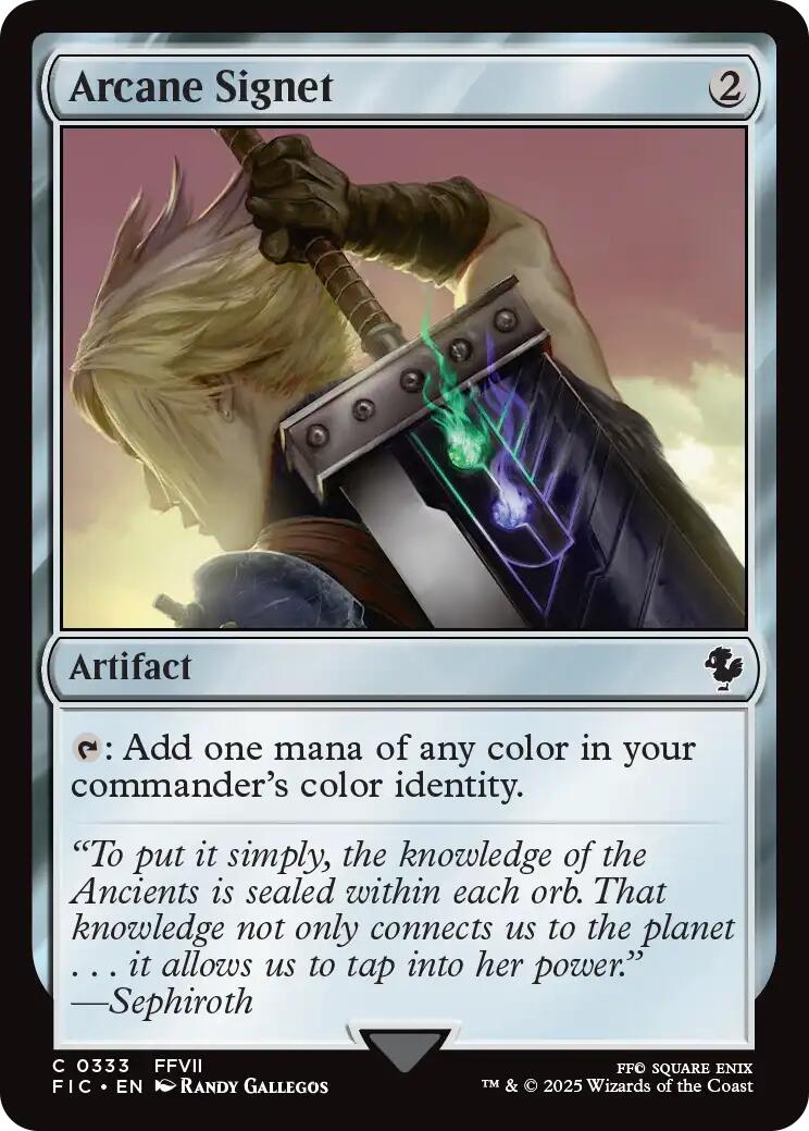 Arcane Signet (0333) (Surge Foil) [FINAL FANTASY Commander] | Empire Gaming NC