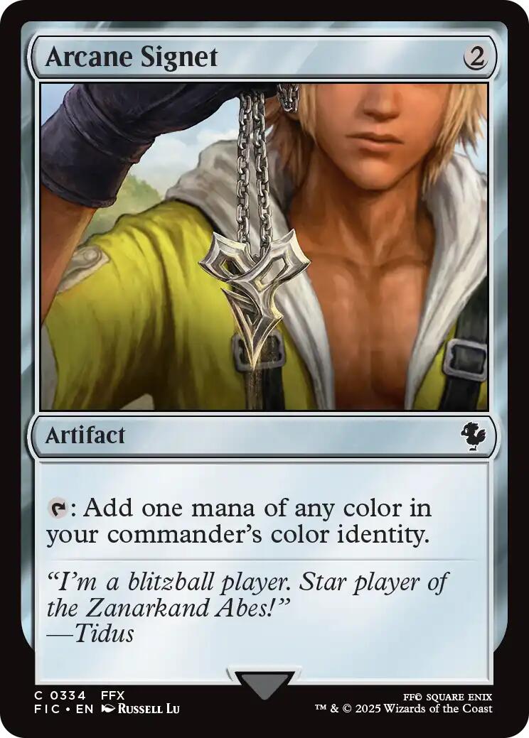 Arcane Signet (0334) (Surge Foil) [FINAL FANTASY Commander] | Empire Gaming NC