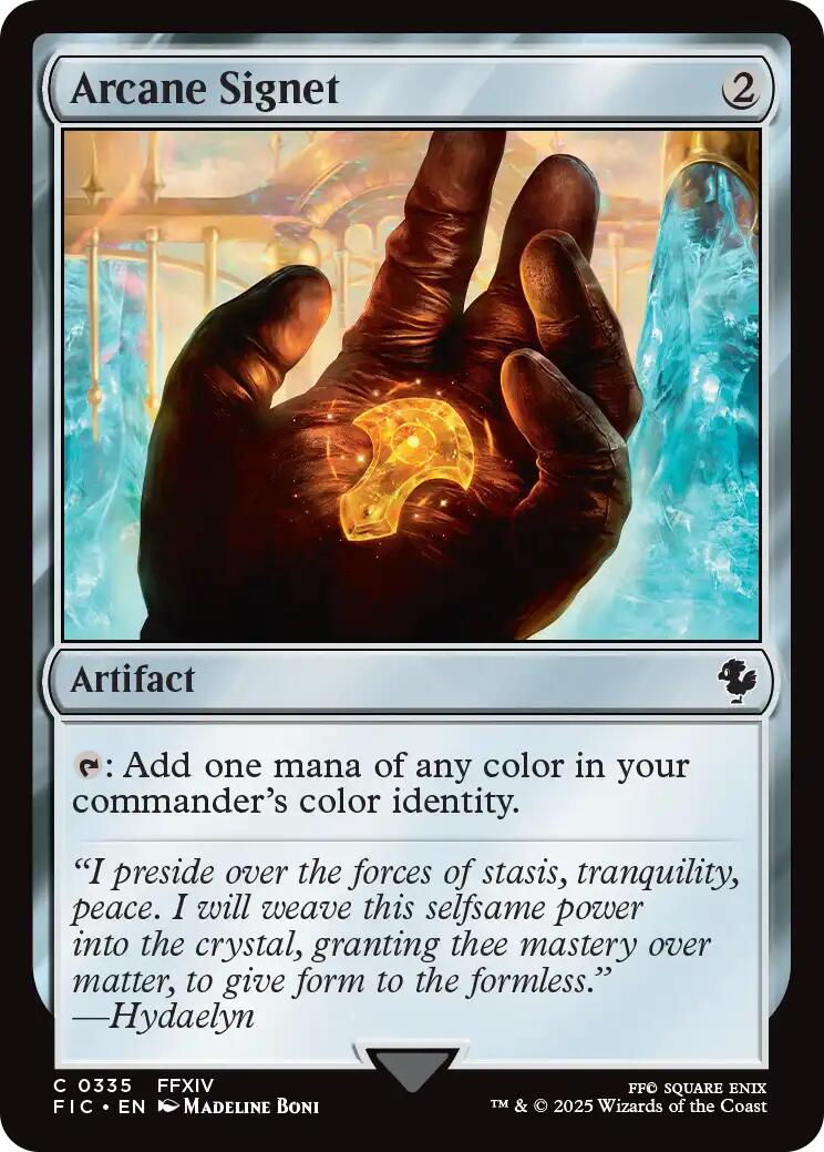 Arcane Signet (0335) (Surge Foil) [FINAL FANTASY Commander] | Empire Gaming NC