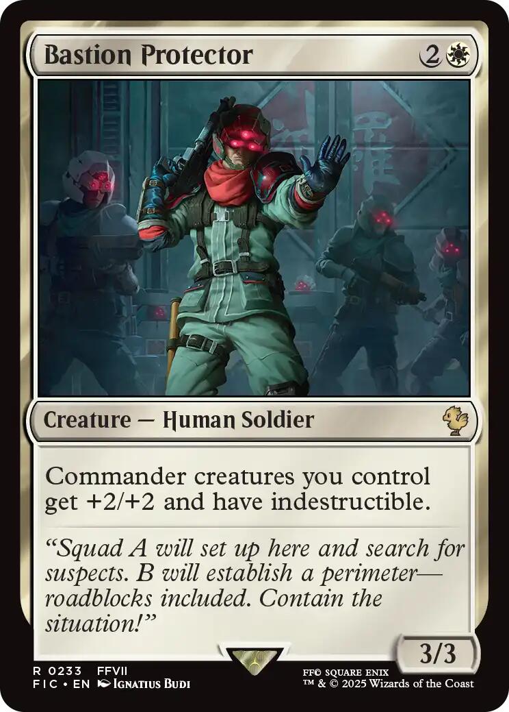 Bastion Protector (Surge Foil) [FINAL FANTASY Commander] | Empire Gaming NC
