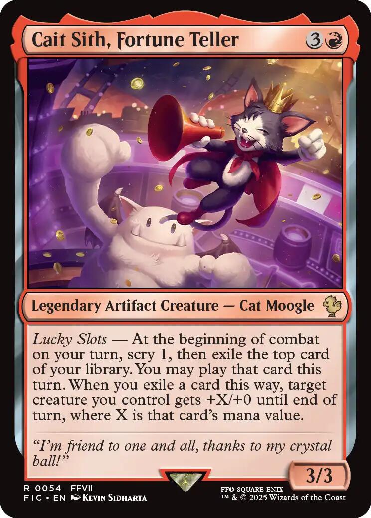 Cait Sith, Fortune Teller (Surge Foil) [FINAL FANTASY Commander] | Empire Gaming NC