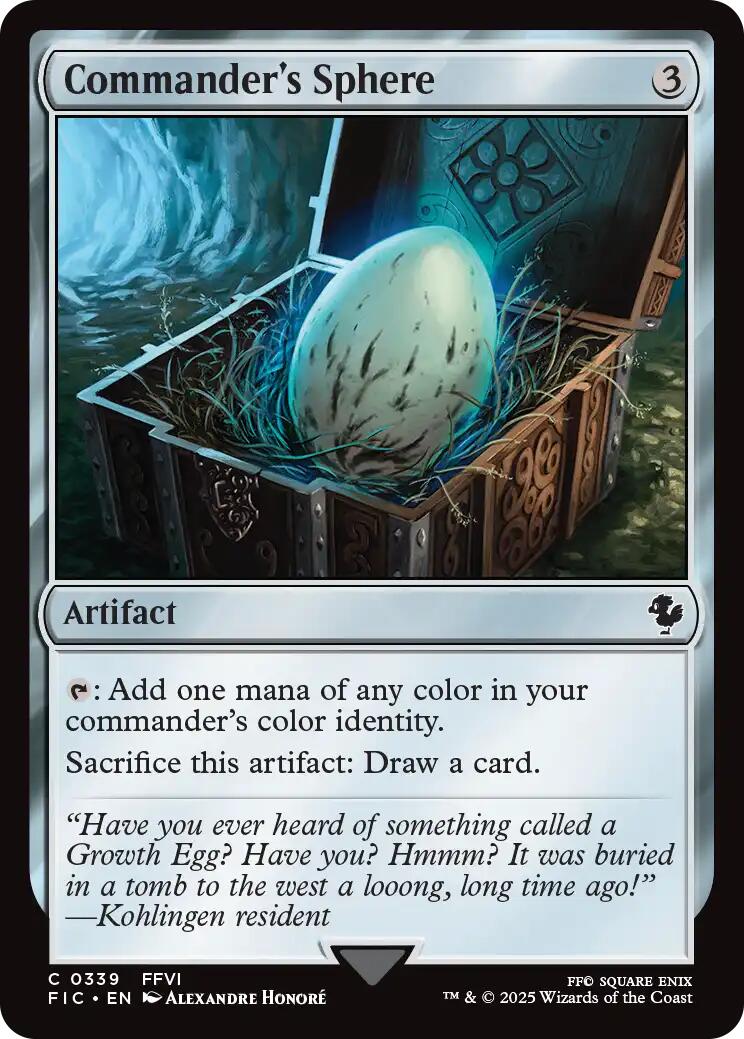 Commander's Sphere (Surge Foil) [FINAL FANTASY Commander] | Empire Gaming NC