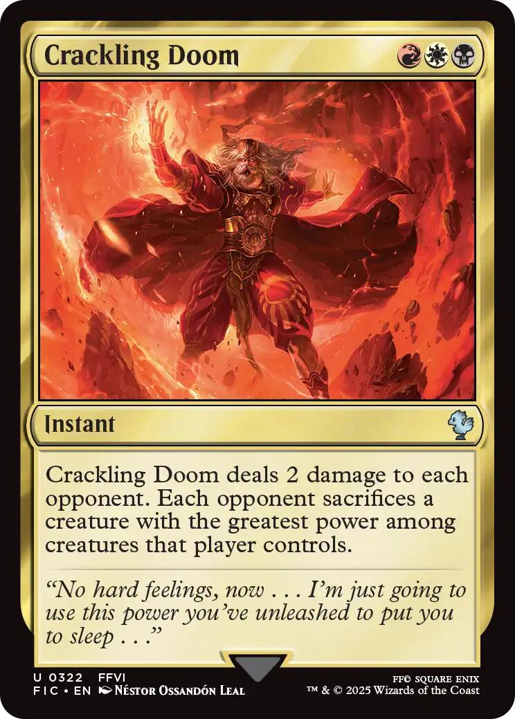 Crackling Doom (Surge Foil) [FINAL FANTASY Commander] | Empire Gaming NC
