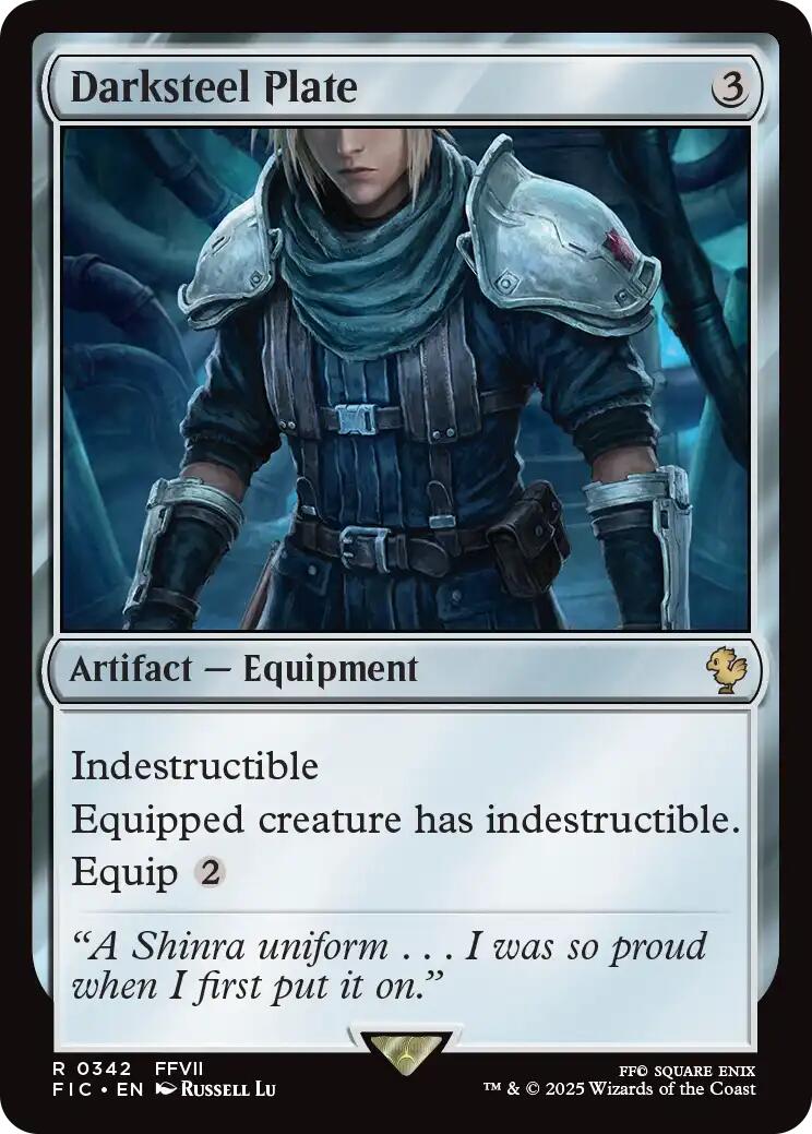 Darksteel Plate (Surge Foil) [FINAL FANTASY Commander] | Empire Gaming NC