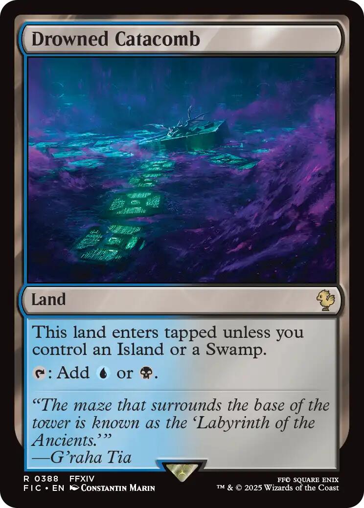 Drowned Catacomb (Surge Foil) [FINAL FANTASY Commander] | Empire Gaming NC