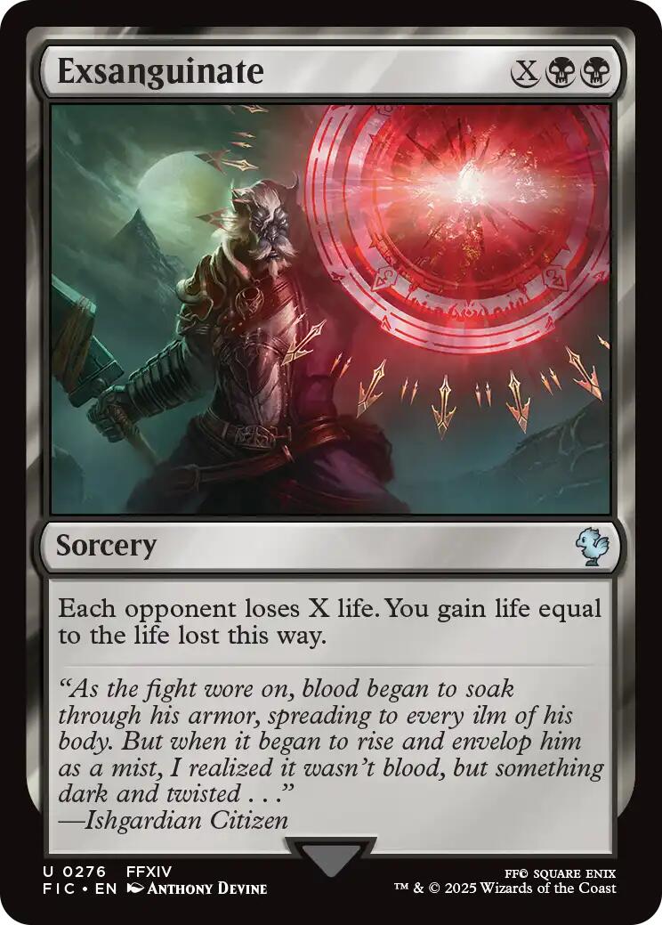 Exsanguinate (Surge Foil) [FINAL FANTASY Commander] | Empire Gaming NC
