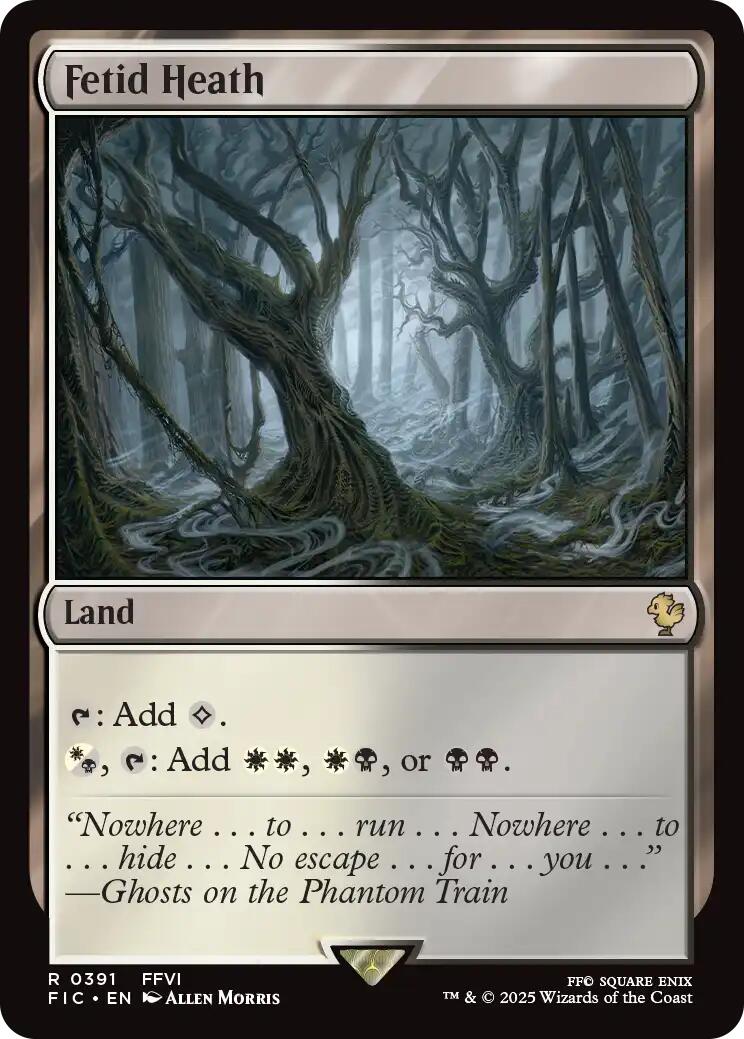 Fetid Heath (Surge Foil) [FINAL FANTASY Commander] | Empire Gaming NC