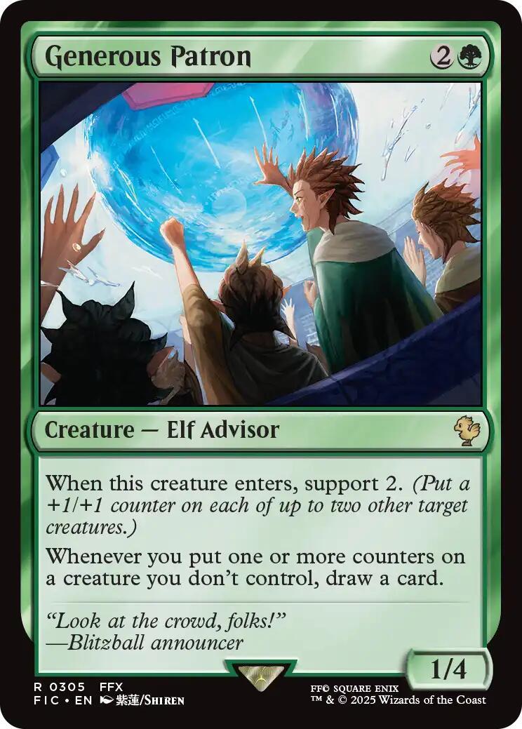 Generous Patron (Surge Foil) [FINAL FANTASY Commander] | Empire Gaming NC