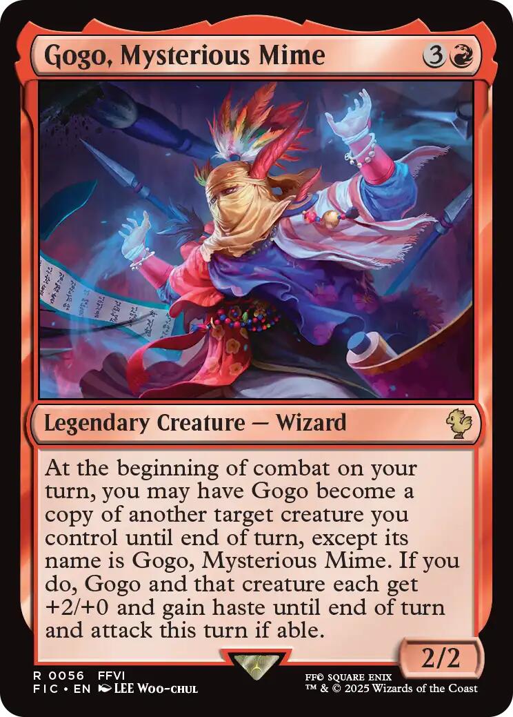 Gogo, Mysterious Mime (Surge Foil) [FINAL FANTASY Commander] | Empire Gaming NC