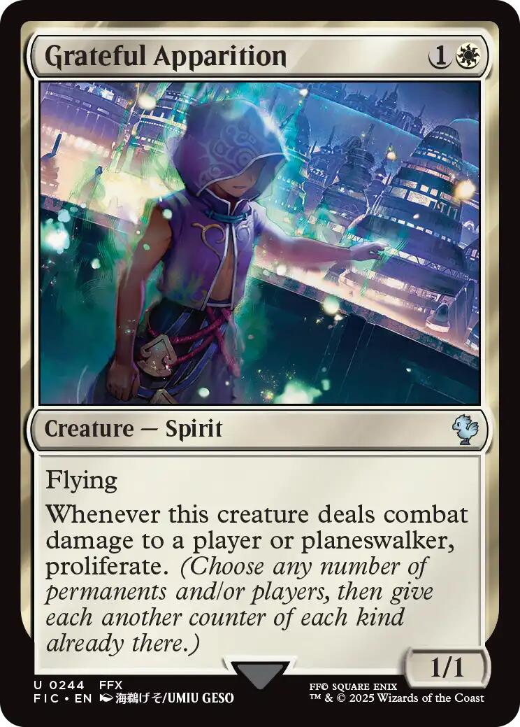Grateful Apparition (Surge Foil) [FINAL FANTASY Commander] | Empire Gaming NC