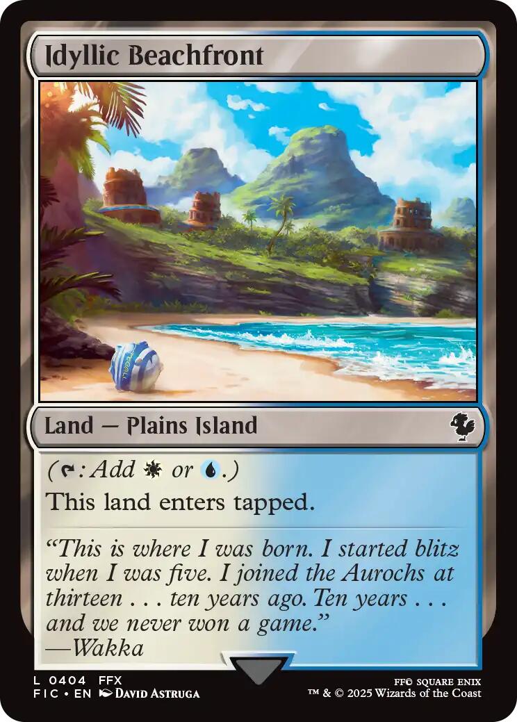 Idyllic Beachfront (Surge Foil) [FINAL FANTASY Commander] | Empire Gaming NC
