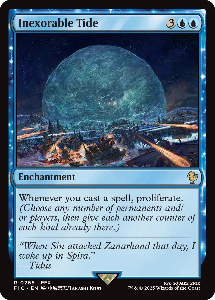 Inexorable Tide (Surge Foil) [FINAL FANTASY Commander] | Empire Gaming NC