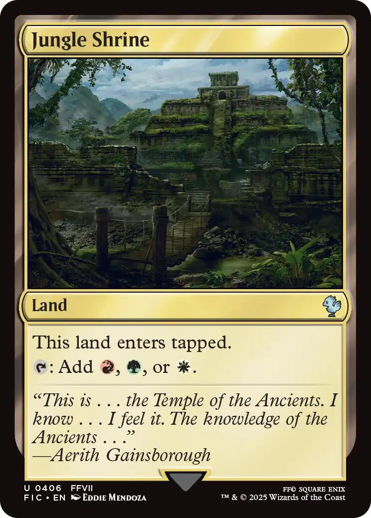 Jungle Shrine (Surge Foil) [FINAL FANTASY Commander] | Empire Gaming NC
