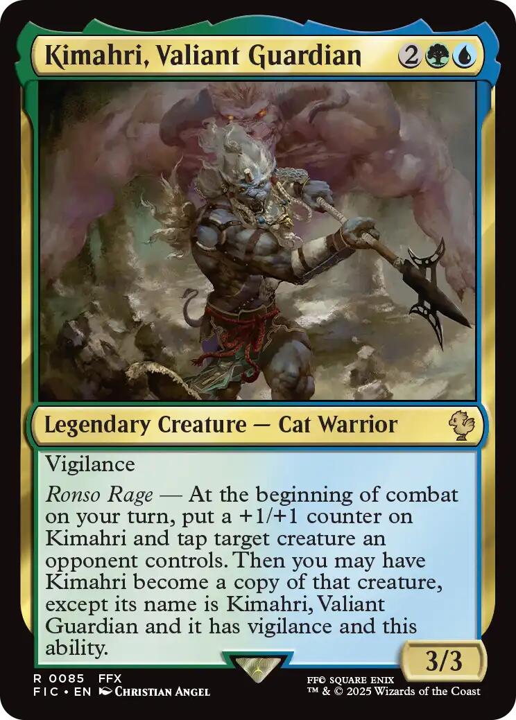 Kimahri, Valiant Guardian (Surge Foil) [FINAL FANTASY Commander] | Empire Gaming NC
