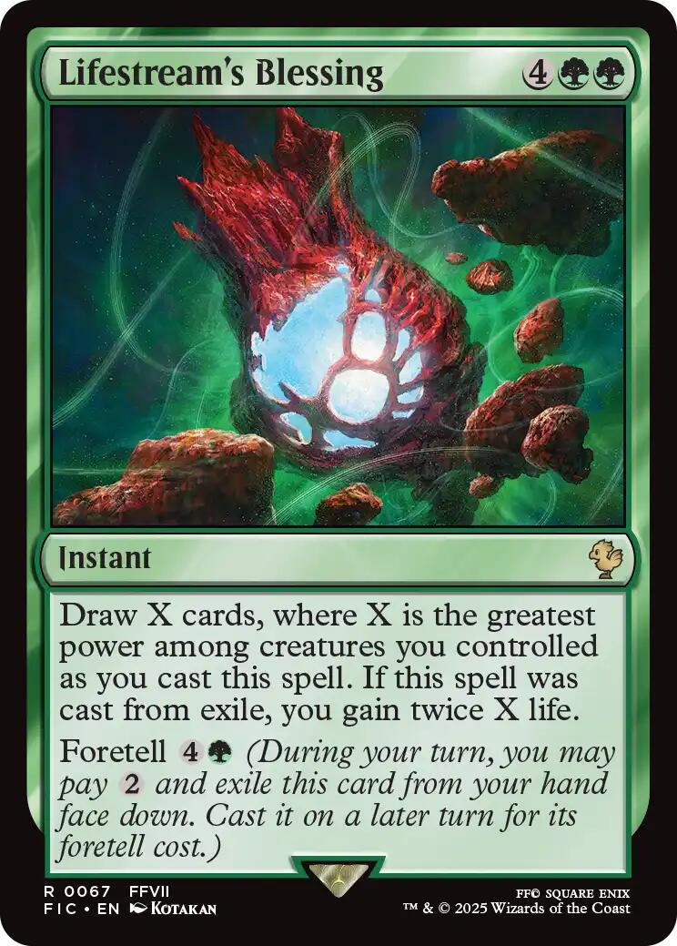 Lifestream's Blessing (Surge Foil) [FINAL FANTASY Commander] | Empire Gaming NC