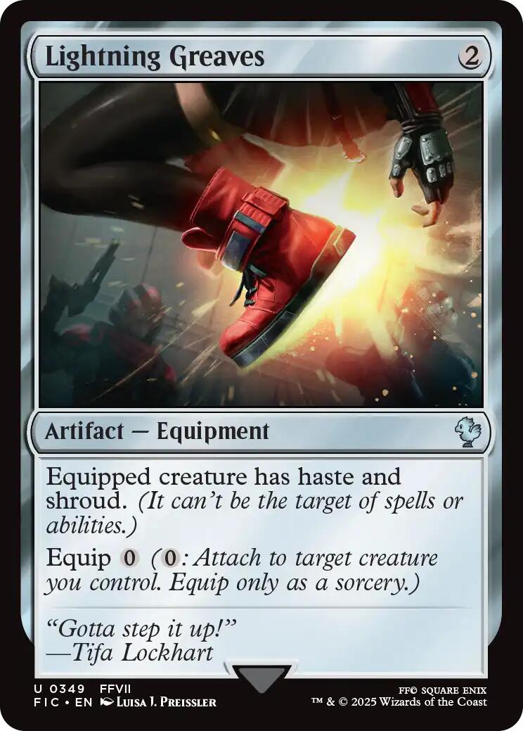 Lightning Greaves (Surge Foil) [FINAL FANTASY Commander] | Empire Gaming NC