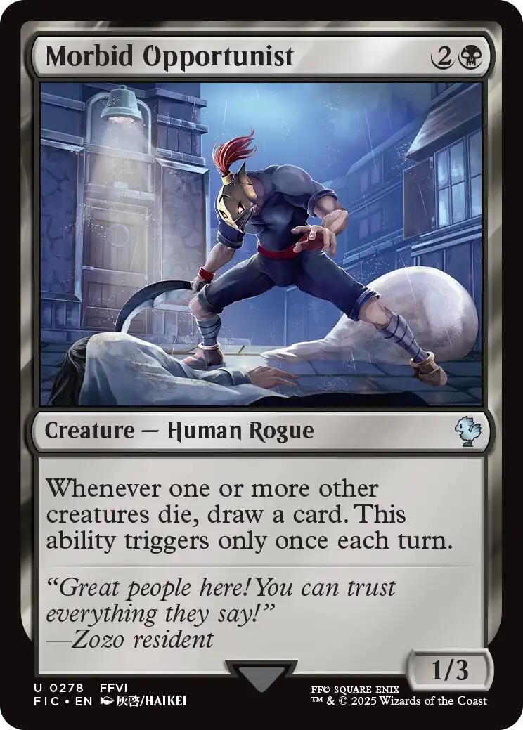 Morbid Opportunist (Surge Foil) [FINAL FANTASY Commander] | Empire Gaming NC