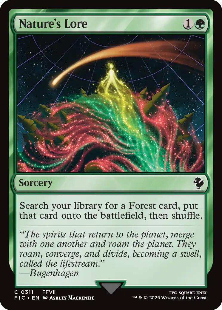 Nature's Lore (Surge Foil) [FINAL FANTASY Commander] | Empire Gaming NC